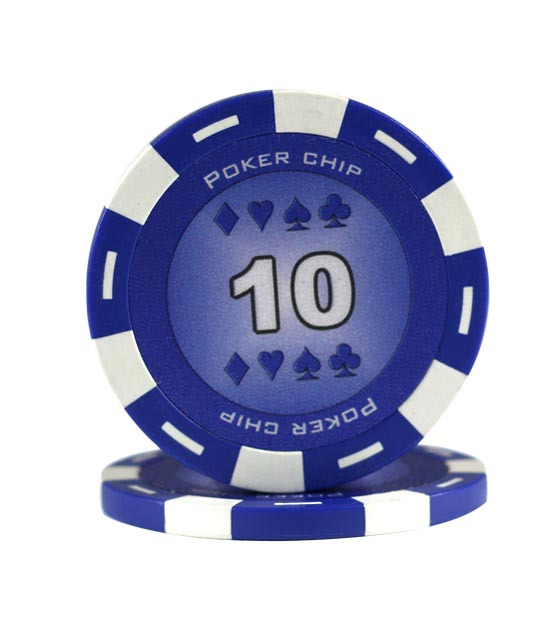 Poker Chip blue (10), roll of 25